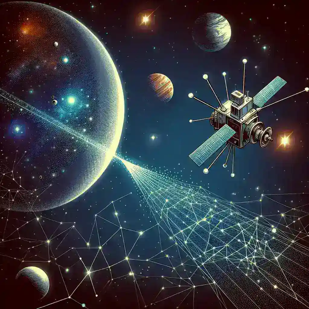 "NASA utiliza inteligencia artificial para ajustar la trayectoria de una sonda interplanetaria en el espacio, mostrando innovaciones tecnológicas en misiones espaciales."