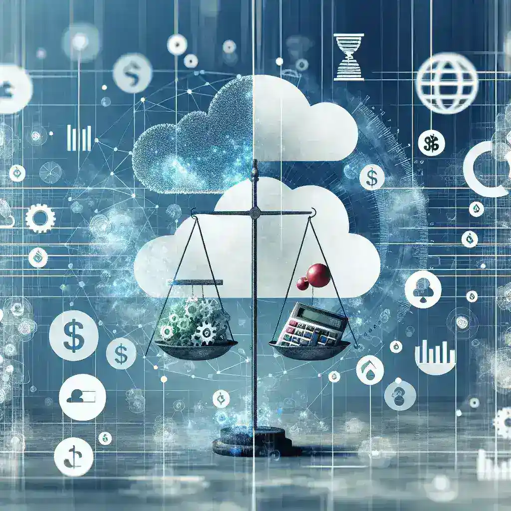 "Gráfico ilustrativo mostrando ferramentas de previsão de custos em ambientes multicloud, destacando estratégias de otimização financeira para empresas."